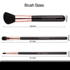Real Perfection Makeup Brush Set 16 Pcs with 1 Eyebrow Razor Premium Synthetic Foundation Powder Concealers Eyeshadow Blush Makeup Brushes Make up Brushes Kit