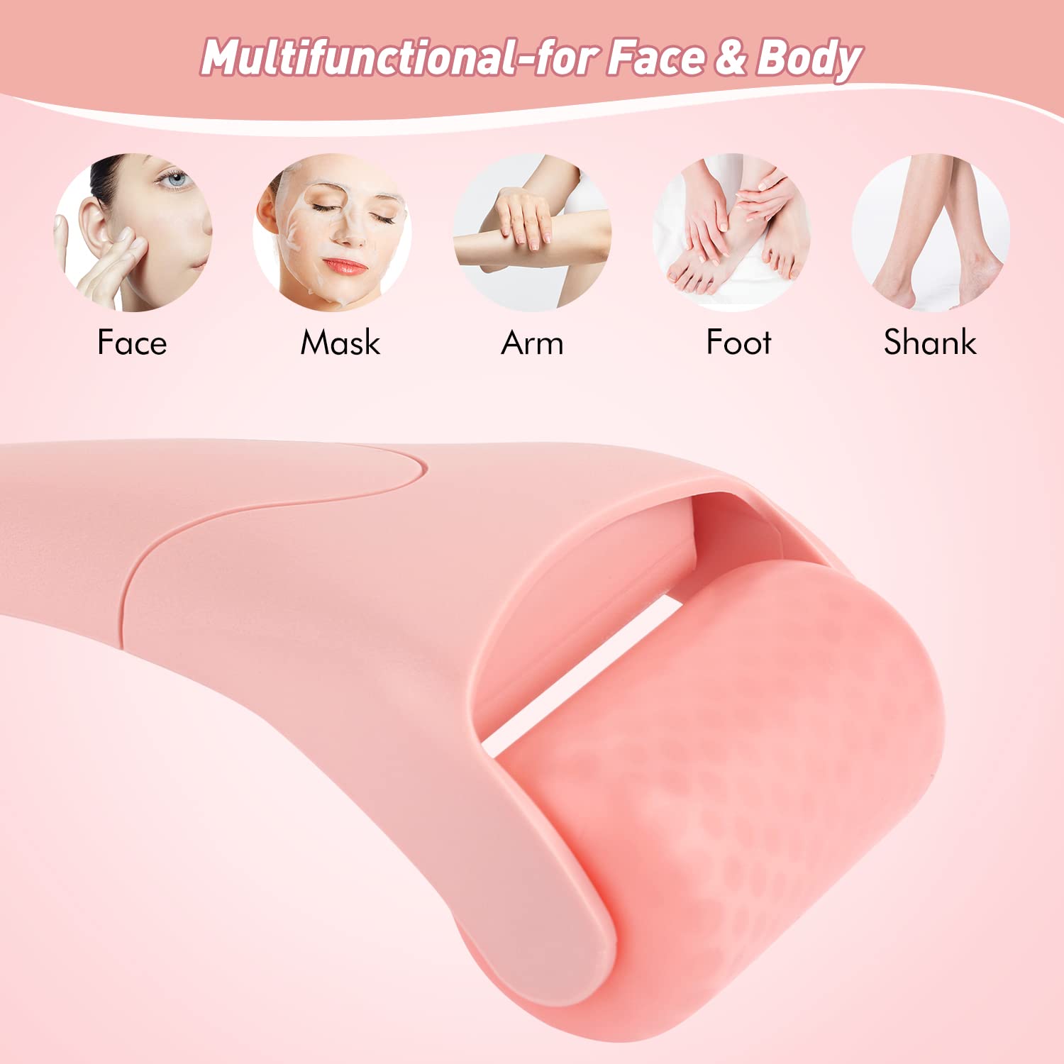 Fronnor Ice Roller for Face,Eyes,Facial Massager Tool,Soothing Skin Care Tool,Cooling Skincare Device for Puffiness,At-Home Spa Gift for Women