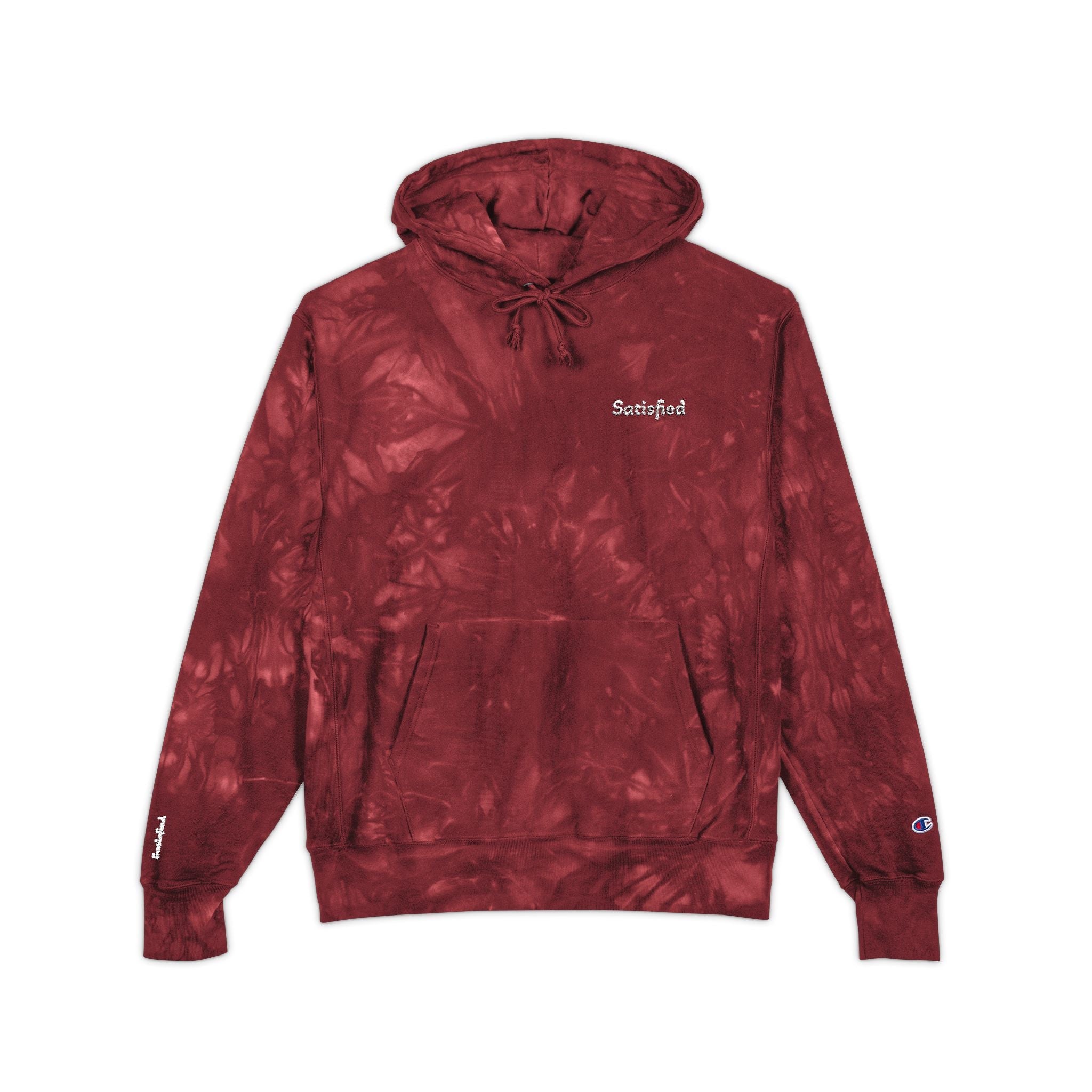 Tie-Dye Champion Hoodie - Cozy and Stylish Unisex Embroidered Sweater