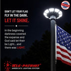 2200 Lumen Solar Flagpole Light | TelePatriot Phoenix LED System