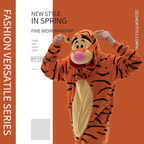 Orange Animal Onesie Halloween Costume for Adults