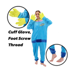 Green Blue Animal Onesie Halloween Costume for Adults