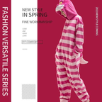 Purple Cat Animal Onesie Halloween Costume for Adults