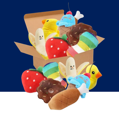 7-Piece Plush Puppy Toy Set – Chew, Play & Sound