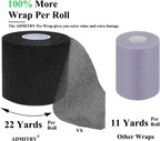 Pre Wrap Tape Athletic,3 Rolls X 22 Yards Beige Prewrap Headbands for Hair,Foam Underwrap Sports Wrap