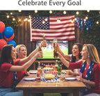 3PCS Country Flag Soccer Necklace Earrings Bracelet Set for Women Soccer Jewelry Gifts for Women Fans Players soccer Accessories Birthday Christmas Gift Ideas