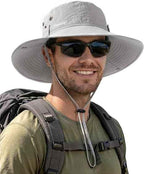 Sun Hats for Men Fishing Hat UPF Protection Wide Brim Bucket Hat | Breathable, Quick-Dry, Water Rapellent, Soft Sweatband, Foldable, Outdoor, Hiking, Beach, Safari, Travel, Summer Hats