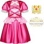 LIMIROLER Princess Dress Up Clothes for Little Girl Role Play Costume Gift Set Princess Dress Up Toys for Toddler Girls