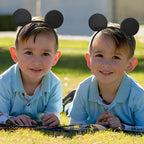 20 Pack Mouse Ears Solid Bow ears Headband for Birthday Party Supplies and Mouse Themed costume Cosplay Decoration