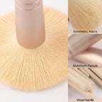 Real Perfection Makeup Brush Set 16 Pcs with 1 Eyebrow Razor Premium Synthetic Foundation Powder Concealers Eyeshadow Blush Makeup Brushes Make up Brushes Kit