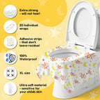 20 Pack Toilet Seat Covers for Kids, Toilet Seat Covers Disposable -Extra Large, Waterproof, Individually Wrapped, Portable Travel Pack for Toddlers Potty Training, Public Restroom, Airplane, Trip