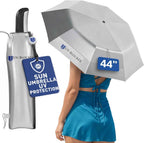 UV-Blocker Sun Umbrella UV Protection Compact - Auto Open/Close - Double Vented Canopy - Wind-resistant Sun Umbrella for Walking
