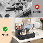 Hair Tool Organizer, Hair Dryer Holder with Drawer, Bathroom Countertop Organizer for Bathroom Accessories, Blow Dryer Organizer for Hair Styling Tools, Vanity Organizer for Bathroom, Vanity, Kitchen