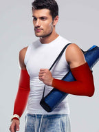 Bememo 12 Pairs Unisex UV Protection Arm Sleeves Sun Cover, 12 Solid Colors | Cooling Sun Sleeves for Men Women, Outdoor Driving Cycling, Lightweight Stretch Fabric, Mangas para Brazos