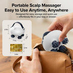 Scalp Massager, Head Massager Scalp with Tangle-Resistant Design, Portable Head Massager, Hair Massagers with 12 Massage Heads, 3 Modes, Mothers Day Gifts, Father Day Gifts for Mom, Dad