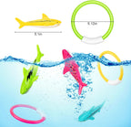 Korlon Tec Underwater Pool Toys for Kids Ages 4-8 8-12, Summer Training Swim Pool Diving Toys Set for Fun Water Games