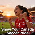 3PCS Country Flag Soccer Necklace Earrings Bracelet Set for Women Soccer Jewelry Gifts for Women Fans Players soccer Accessories Birthday Christmas Gift Ideas