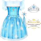 LIMIROLER Princess Dress Up Clothes for Little Girl Role Play Costume Gift Set Princess Dress Up Toys for Toddler Girls