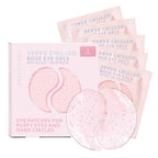 Serve Chilled Rosé Hydrating Under Eye Patches – Hyaluronic Acid & Antioxidant-Infused Eye Masks to Reduce Dark Circles, Puffiness & Fine Lines - Ideal Skincare Essentials (5 Pairs)