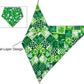 2PCS Christmas Dog Bandanas – Red and Green Plaid with Tassels