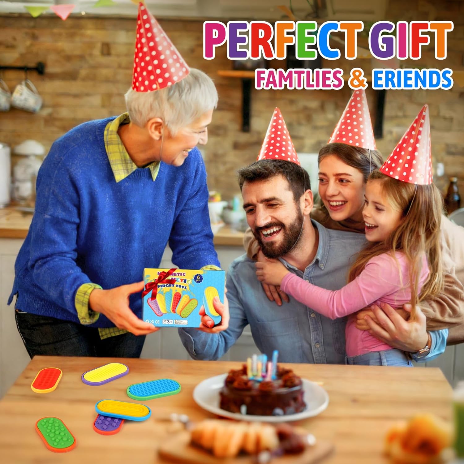 Ziogogco Silicone Magnetic Slider Toys，for Adults & Teens, Relieves Stress and Anxiety in Children with Autism. A Must-Have Toy for Office Desk Toy, Stocking Stuffers for Women Men Teen Gift