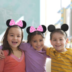 20 Pack Mouse Ears Solid Bow ears Headband for Birthday Party Supplies and Mouse Themed costume Cosplay Decoration