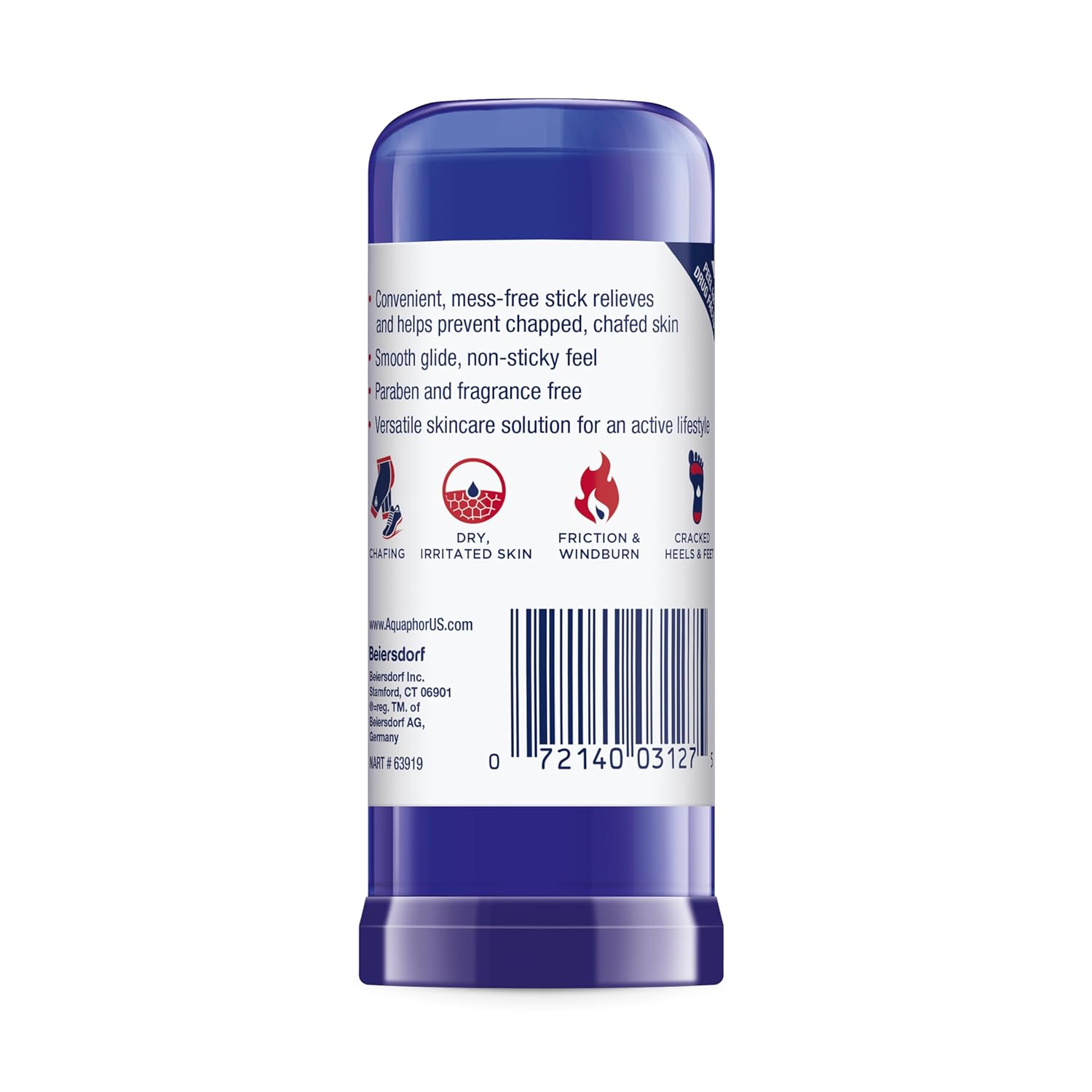 Aquaphor Healing Balm Stick, Skin Protectant with Avocado Oil and Shea Butter, 0.65 Oz Stick