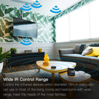 MOES WiFi Smart IR Remote Controller Smart Home Infrared Universal Remote Blaster,One for All Control AC TV DVD CD AUD SAT etc,Compatible with Alexa and Google Assistant,No Hub Required | One for All Control , Work with Alexa and Google Assistant