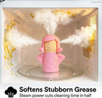 Angry Mom Microwave Cleaner, Mad Mama Microwave Steam Cleaner, Just Add Vinegar and Water, Easily Cleans the Crud in Minutes
