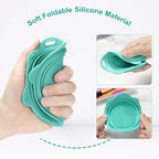 Makeup Brush Cleaner, Etercycle Foldable Silicone Brush Cleaner Bowl Srubber, Portable Washing Tools for Makeup Brush,Powder Puff,Sponge