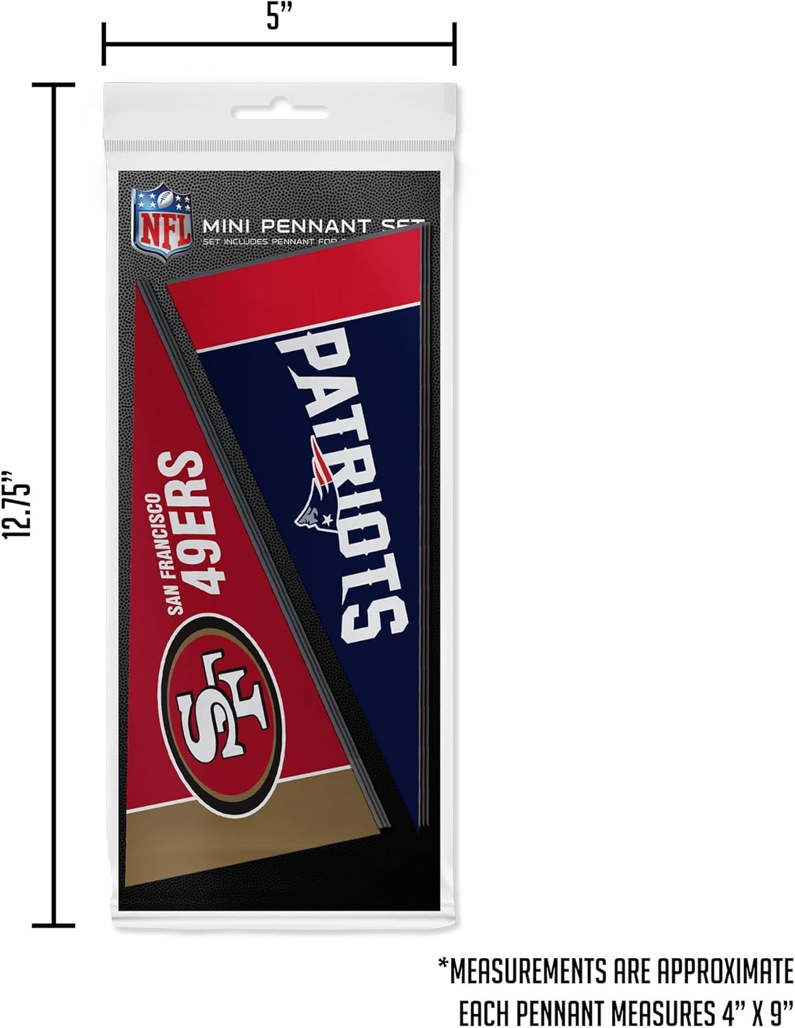 NFL Football Complete 4" x 9" Felt Mini Pennant League Set (Includes ALL Teams)
