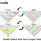 2PCS Christmas Dog Bandanas – Red and Green Plaid with Tassels