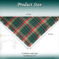 2PCS Christmas Dog Bandanas – Red and Green Plaid with Tassels