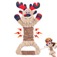 Motsamla Christmas Dog Toy – Plush Squeaky Reindeer with Crinkle Paper
