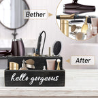 Hair Tool Organizer, Hair Dryer Holder with Drawer, Bathroom Countertop Organizer for Bathroom Accessories, Blow Dryer Organizer for Hair Styling Tools, Vanity Organizer for Bathroom, Vanity, Kitchen