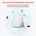 SwitchBot Hub 2 (2nd Gen), Work as a WiFi Thermometer Hygrometer, IR Remote Control, Smart Remote and Light Sensor, Link SwitchBot to Wi-Fi (Support 2.4GHz), Alexa, Google Home, Apple Home Compatible