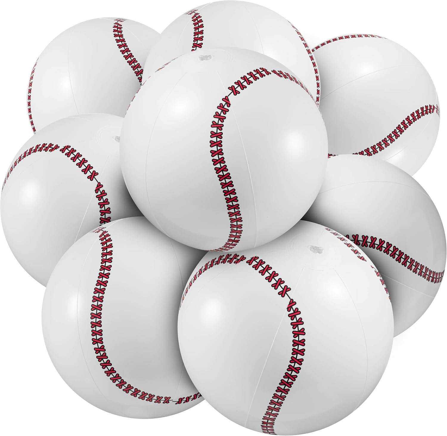 Inflatable Balls (Pack of 12) 16-inch, Beach Balls Bulk for Beach Toys & Birthday Party Decorations & Party Favors for Kids, Goodie Bags Stuffers