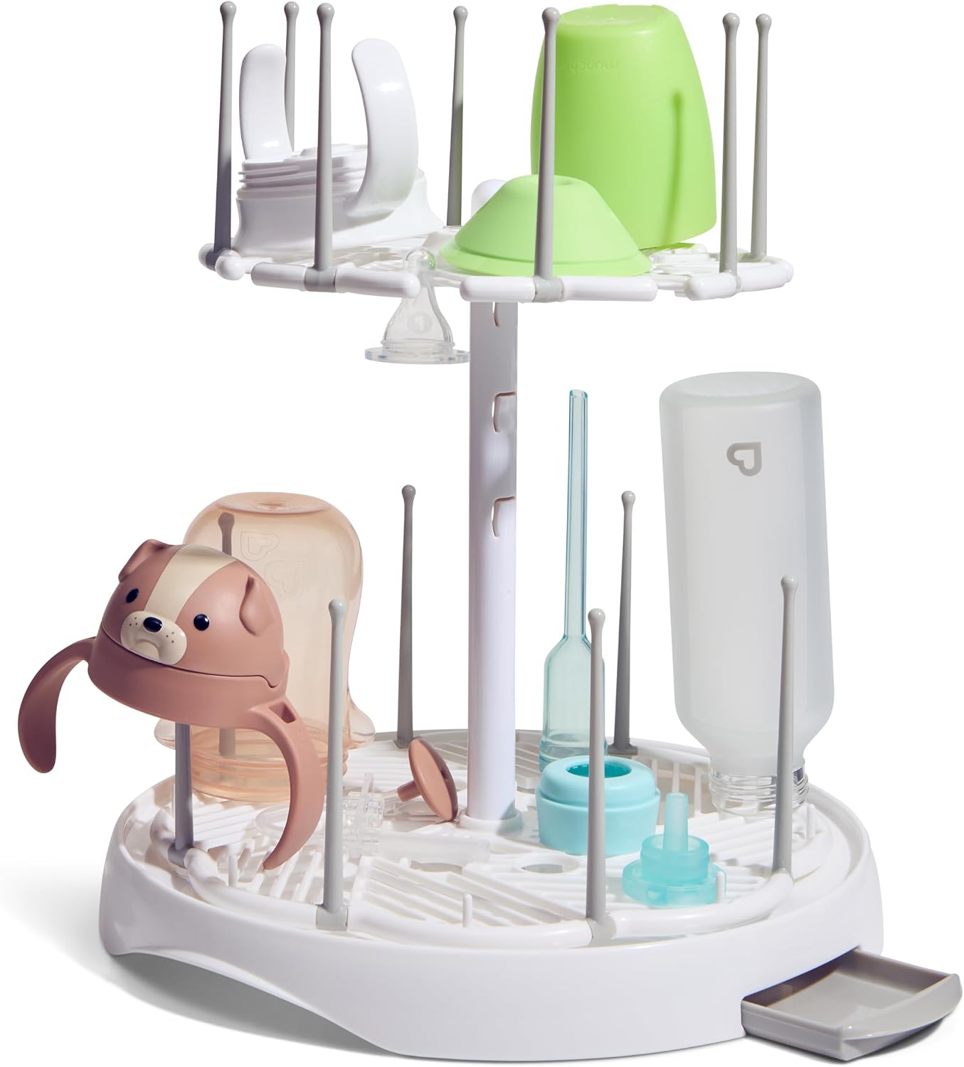 High Capacity Drying Rack for Baby Bottles and Accessories, White