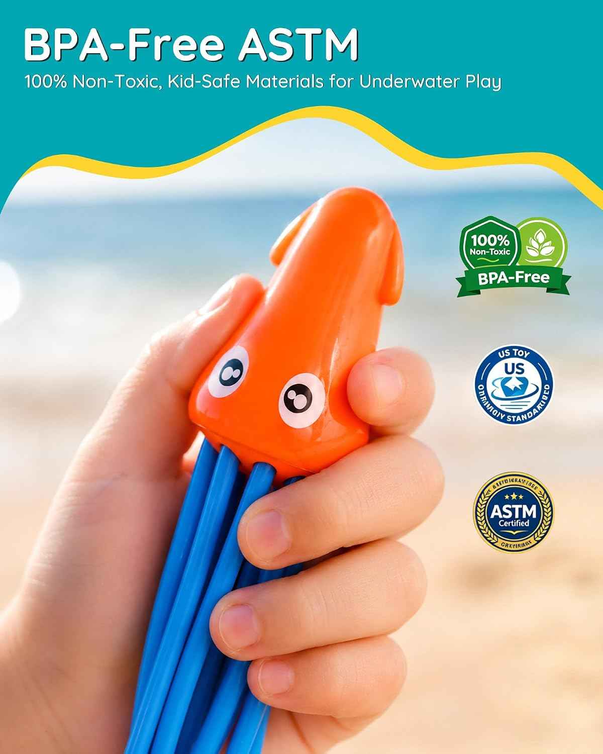 Click to see full view 31Pcs Swim Dive Toys Pool Games Outdoor Water Essential Bath Accessories for Kid Toddler Baby Toy Age 3 4 5 6 7 8 9 10 11 12 Year Old Cool Girl Boy Stuff Fun Summer Gift