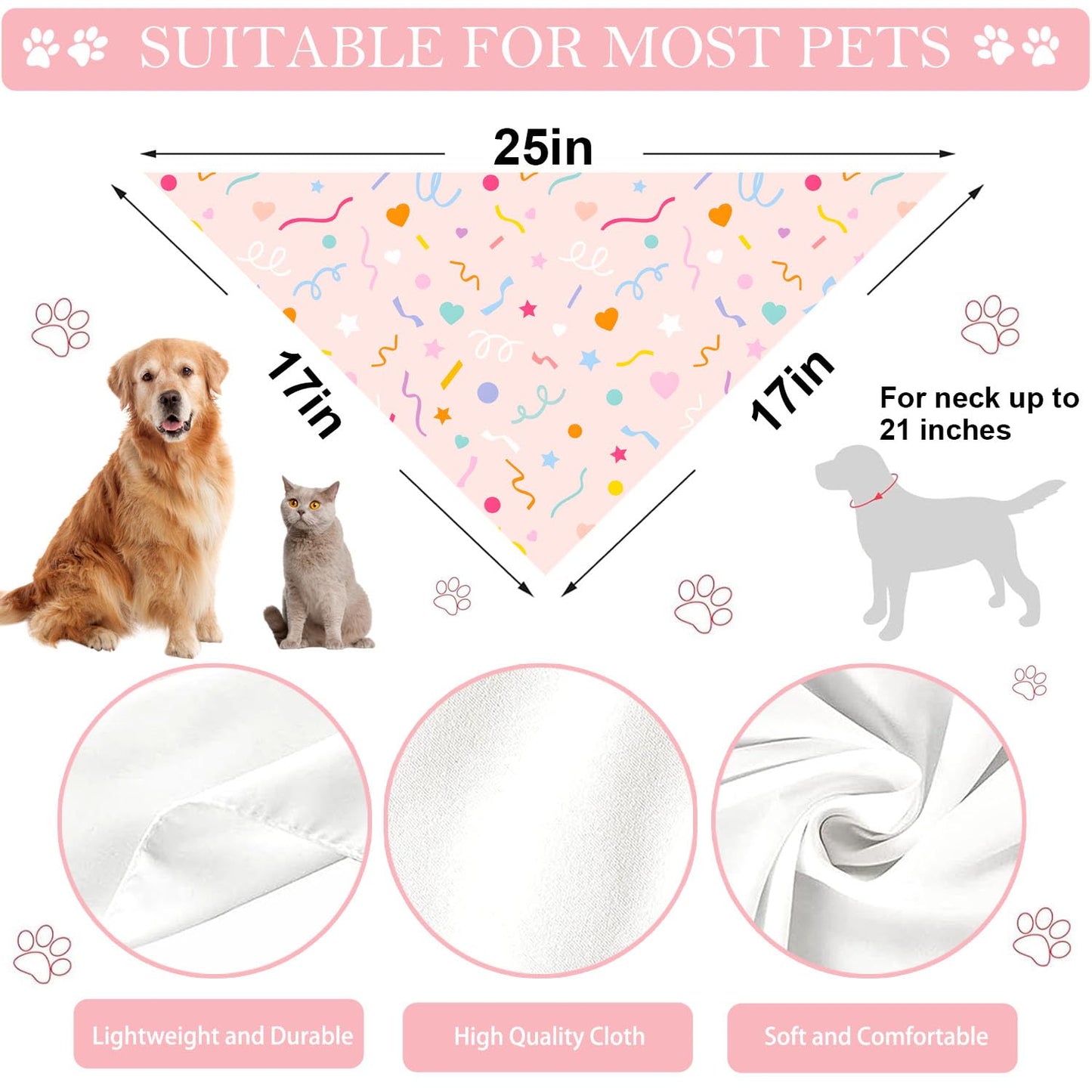 Christmas Dog Bandana Set – 2 Pack Red & Green Plaid Pet Scarf