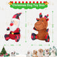 Christmas Dog Toys – 2-Pack Santa & Reindeer Squeaky Plush Set