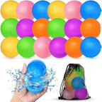 Reusable Water Balloons, Pool Beach Water Toys for Boys and Girls, Summer Toys for Kids Ages 3-12, Magnetic Water Ball for Outdoor Activities