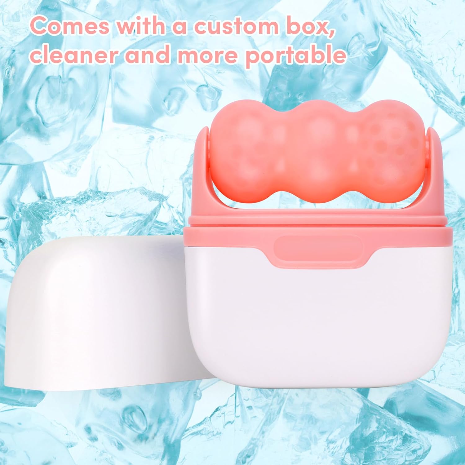 Fronnor Ice Roller for Face,Eyes,Cooling to Tighten Brighten Complexion,Soothing Skin Care Tool,Massager Under Eye Puffiness,Gift for Women