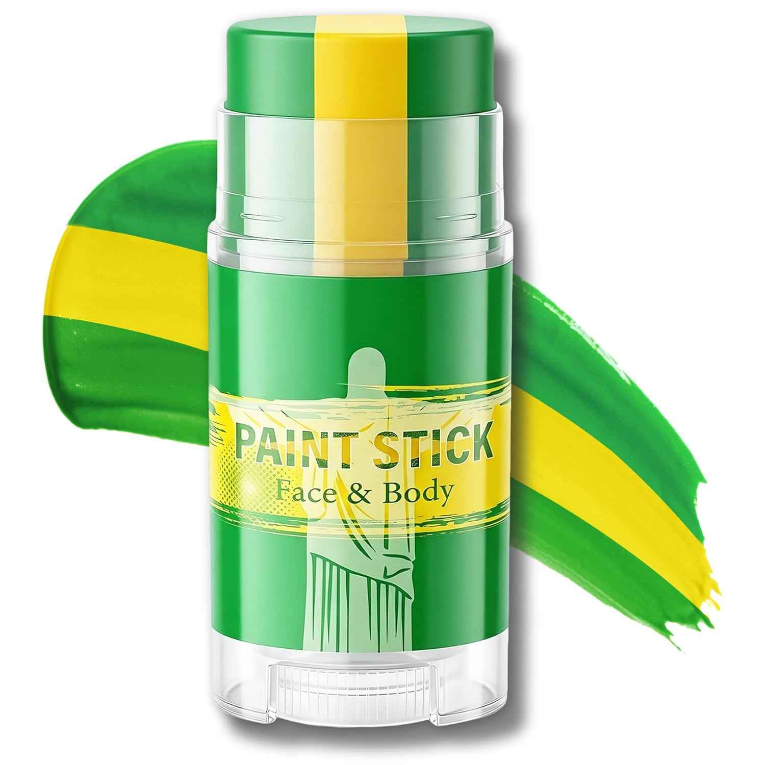 3 in 1 Colors Face Body Paint Sticks for Soccer,Football,Softball,Baseball,High Pigment & Waterproof Eye Black Stick Makeup