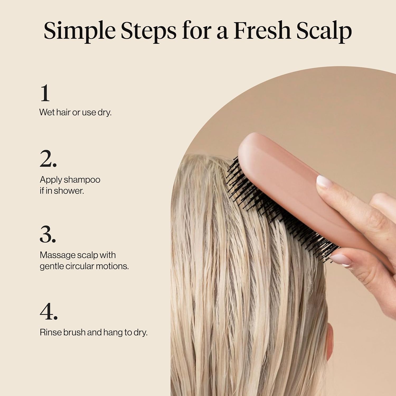 Scalp Renewal Brush - Exfoliating & Scalp Massager for Hair Growth, Gentle Head Massage Brush to Remove Buildup, Boost Circulation & Relaxing Head Scrubber for Washing Hair