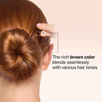 Spiral Bobby Pins for Girls and Women - Hair Bun Maker | Rounded Tips, Chip-Resistant Bun Twist Spiral Hair Pins | Secure Hold All-Day | Ideal Gifts for Women - 3Pcs, Brown