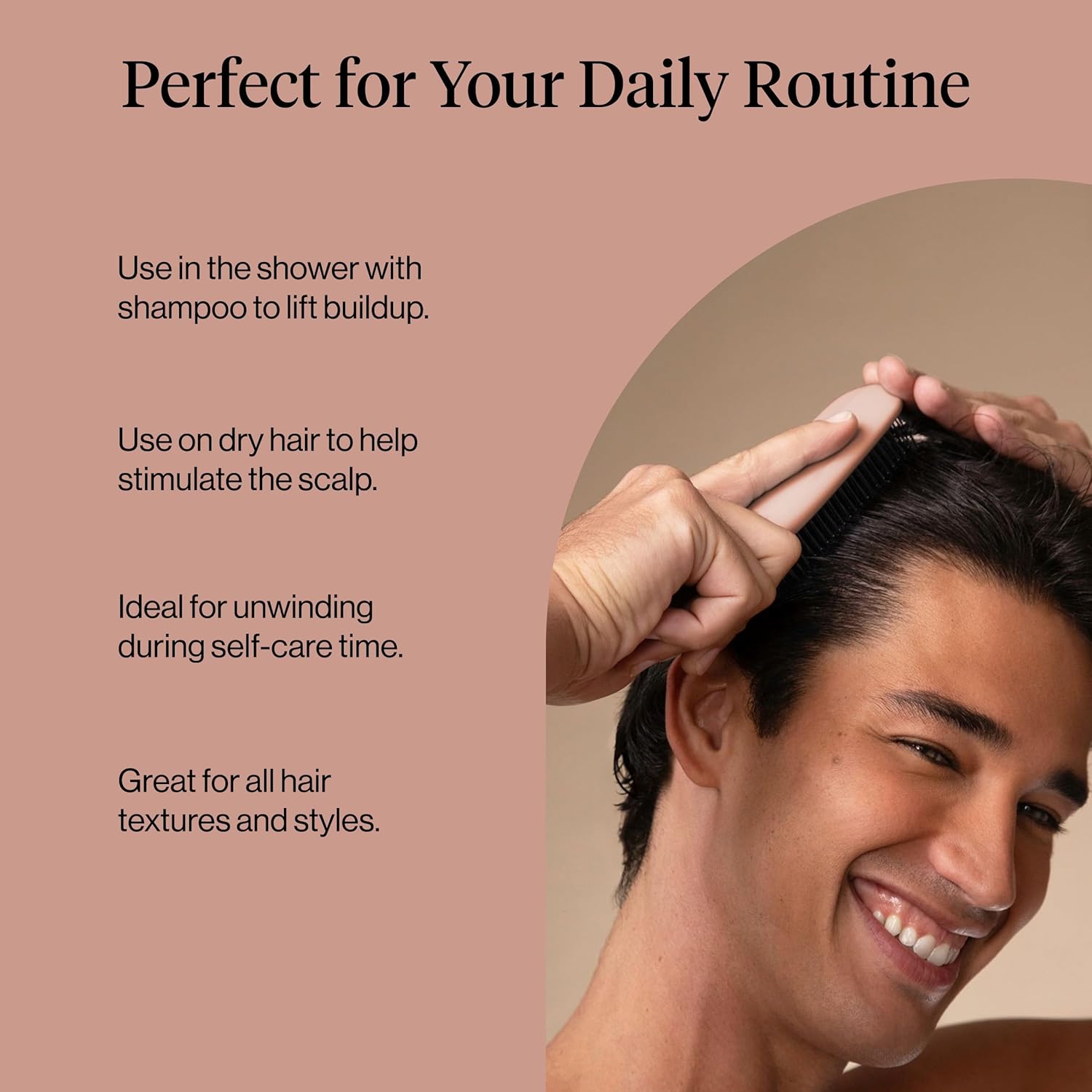 Scalp Renewal Brush - Exfoliating & Scalp Massager for Hair Growth, Gentle Head Massage Brush to Remove Buildup, Boost Circulation & Relaxing Head Scrubber for Washing Hair
