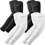 YQXCC Arm Sleeves, Cooling UV Sun Protection Sports Compression Sleeves for Men Women, Golf Basketball Arm Sleeves