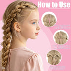 2200 Pcs Elastic Hair Ties, Mini Rubber Bands with Hair Tail Tools and Comb, Hair Accessories for Women, Girls, Toddlers, Babies