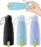 3 Pack Mini Travel Folding Umbrella,UPF 50+ UV Compact Portable Sun | Rainproof & Pocket-Friendly Size, Lightweight to Fit Backpacks, Handbags & Pockets, Perfect for Kids, Women & Men